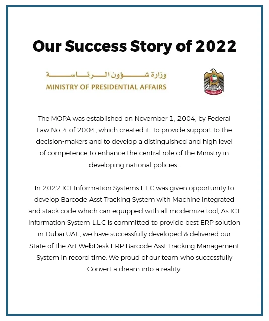 Our Success Story of 2022 ICt LLC