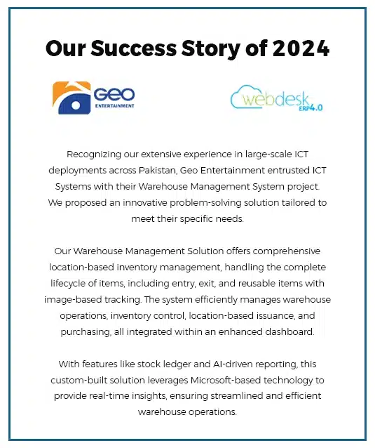 Our Success Story of 2024 GEO